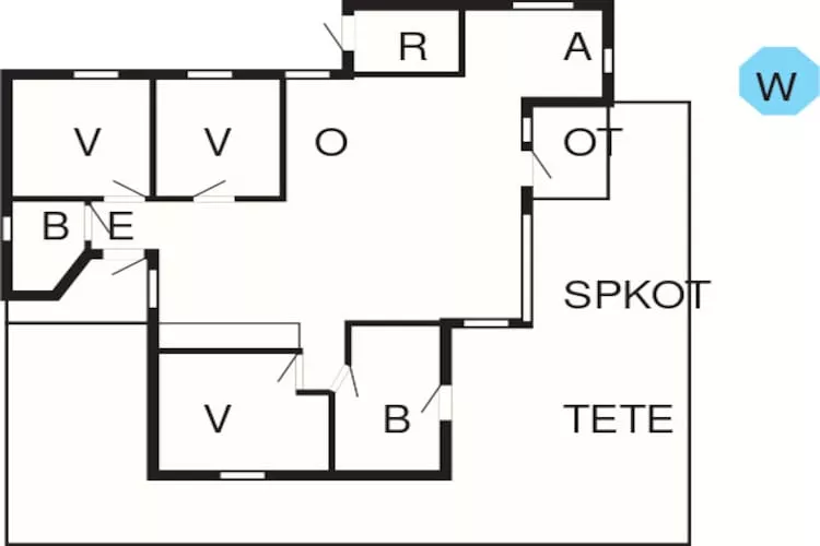 8 Personen Ferienhaus in Vig-Grundriss