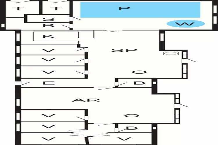 18 person holiday home in Ringkøbing-Floor plan
