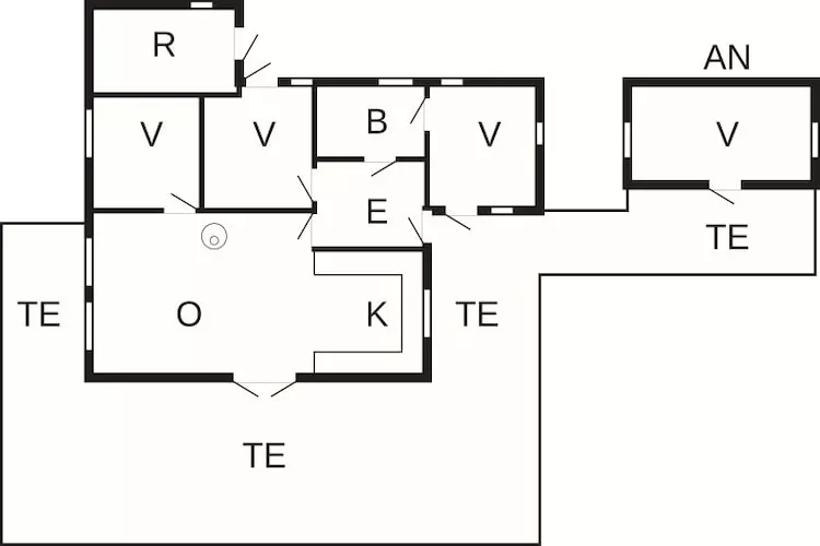 8 person holiday home in Skals-Floor plan