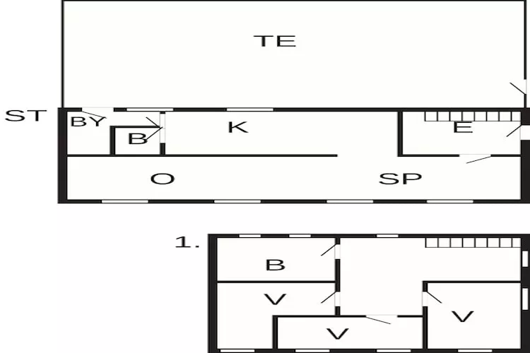 Modern Beach Retreat in Lokken-By Traum-Floor plan