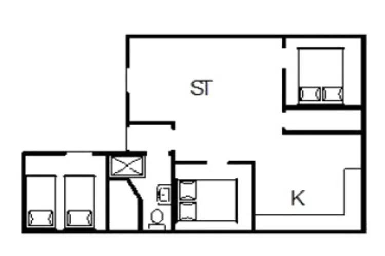 6 person holiday home in Fanø-Floor plan