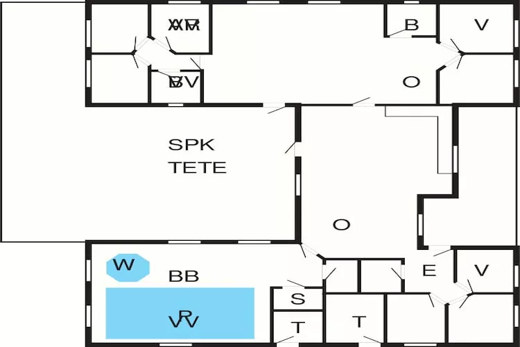 20 person holiday home in Stege-Floor plan