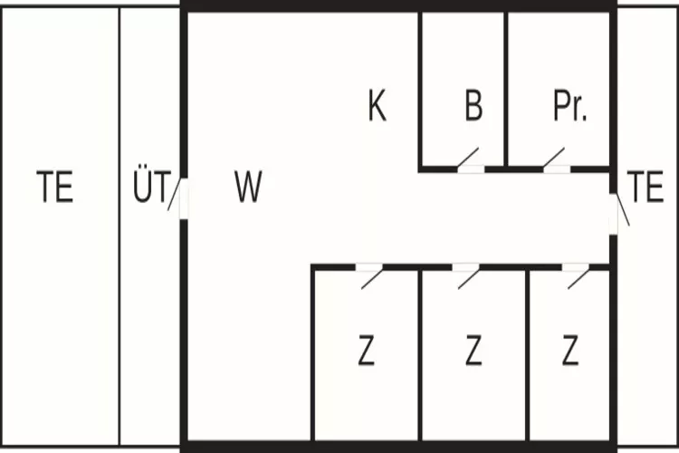 6 person holiday home in Toftlund-Floor plan