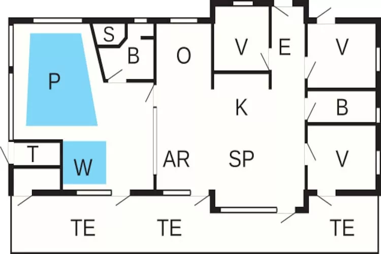 Maison de vacances pour 8 a Jerup-Plan