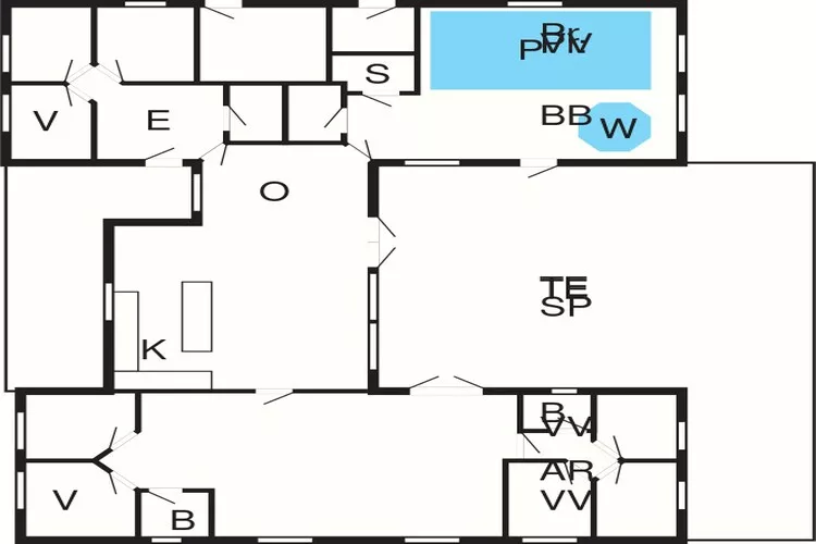 20 Personen Ferienhaus in Hasselberg-Grundriss