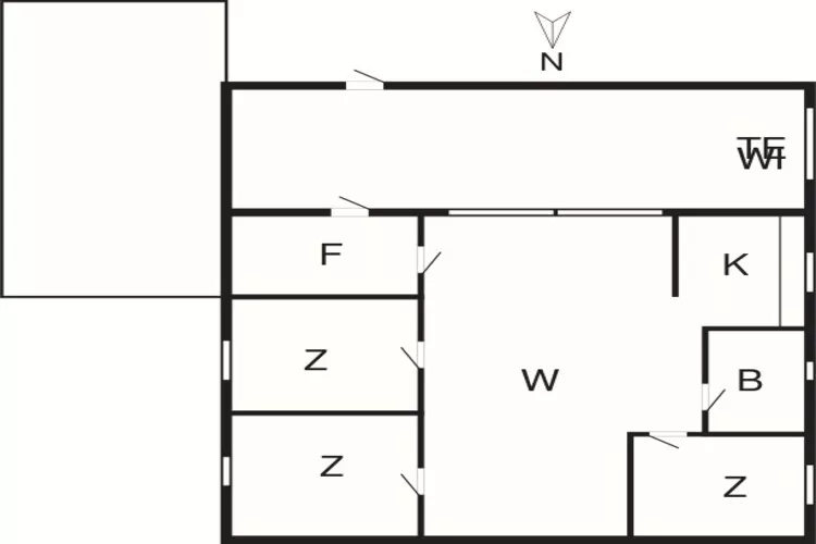 6 Personen Ferienhaus in Blåvand-Grundriss