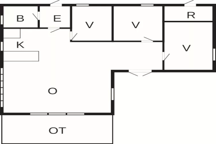 6 person holiday home in Vinderup-Floor plan