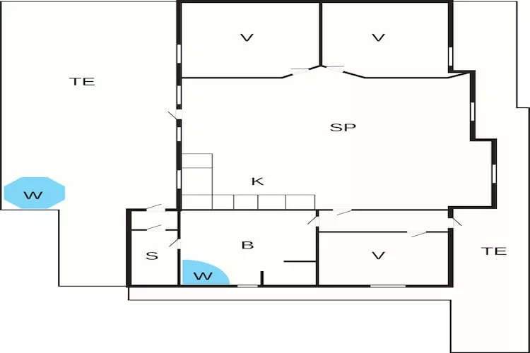 7 person holiday home in Grenaa-Floor plan