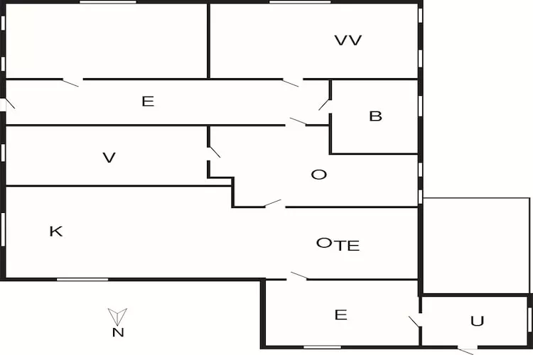 7 person holiday home in Lemvig-Floor plan