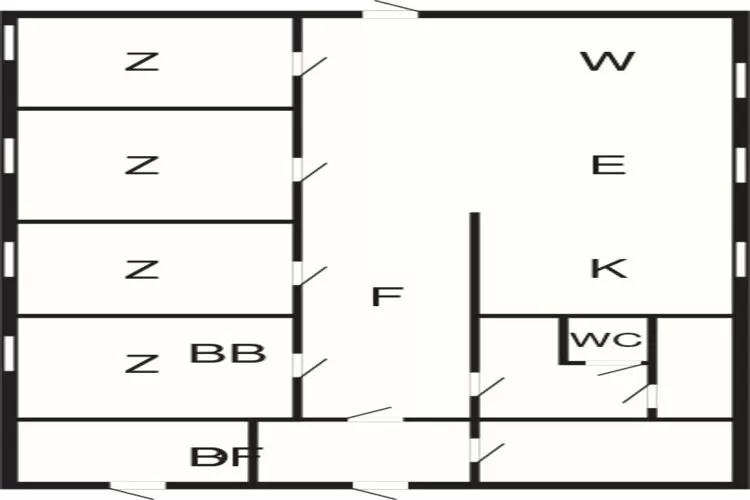 Maison de vacances pour 8 a Revsnes-Plan d'étage