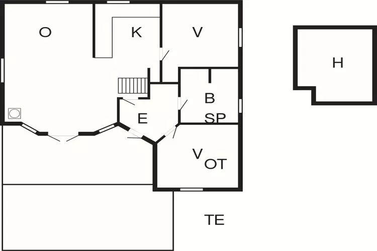 4 person holiday home in Hemmet-Floor plan