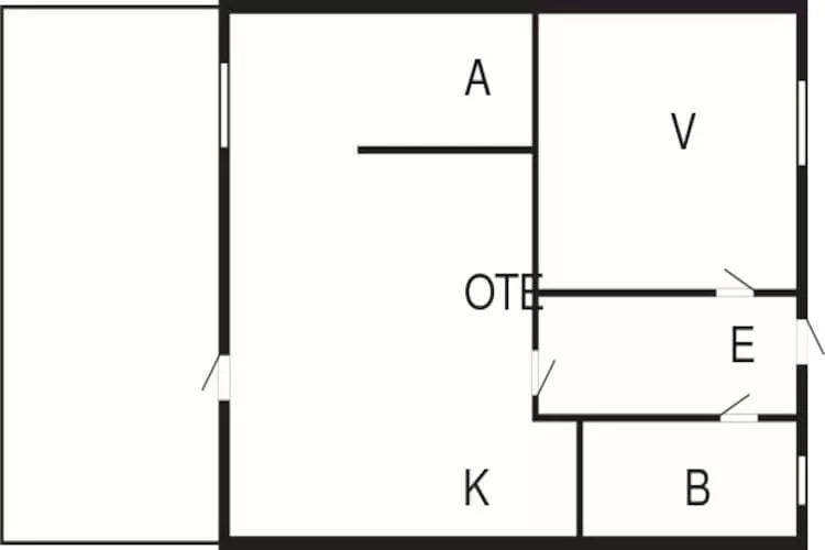 4 person holiday home in Nexø-Floor plan