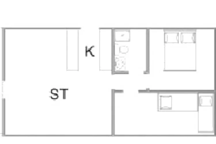 5 person holiday home in Nørre Nebel-Floor plan