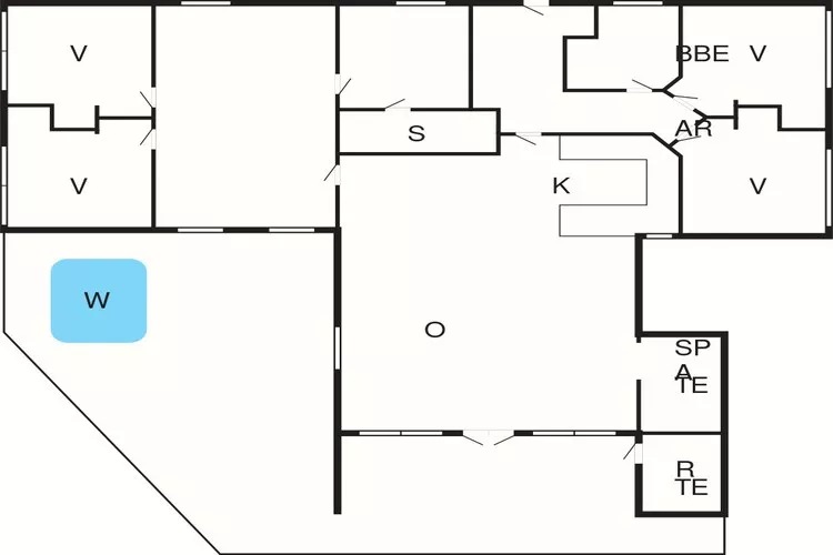 10 Personen Ferienhaus in Harboøre-Grundriss