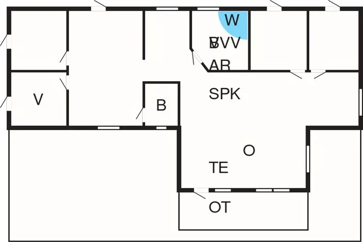 10 person holiday home in Thisted-Floor plan