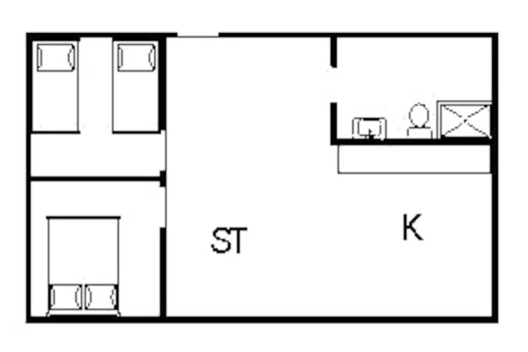 4 person holiday home in Nørre Nebel-Floor plan