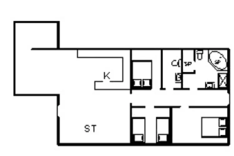 6 person holiday home in Nørre Nebel-Floor plan