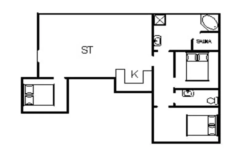 Maison de vacances pour 8 a Hvide Sande-Plan