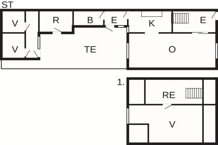 5 person holiday home in Løkken-Floor plan