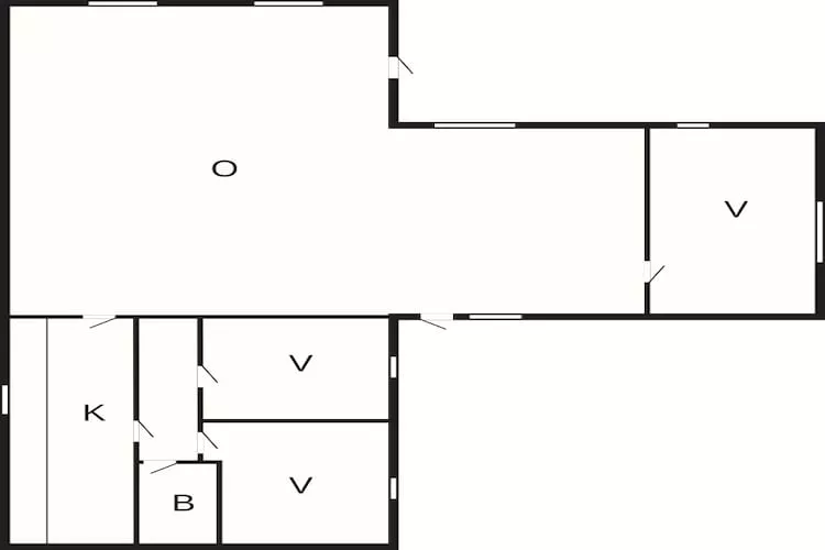 Maison de vacances pour 5 a Grenaa-Plan d'étage