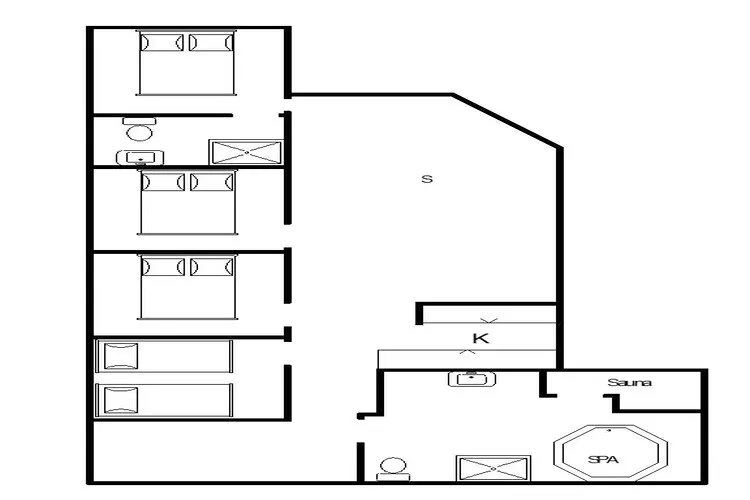 8 person holiday home in Oksbøl-Floor plan