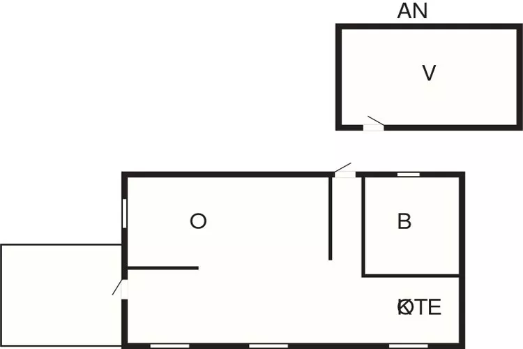 2 person holiday home in Otterup-Floor plan