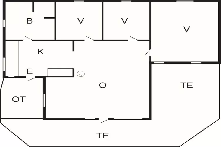 6 person holiday home in Juelsminde-Floor plan