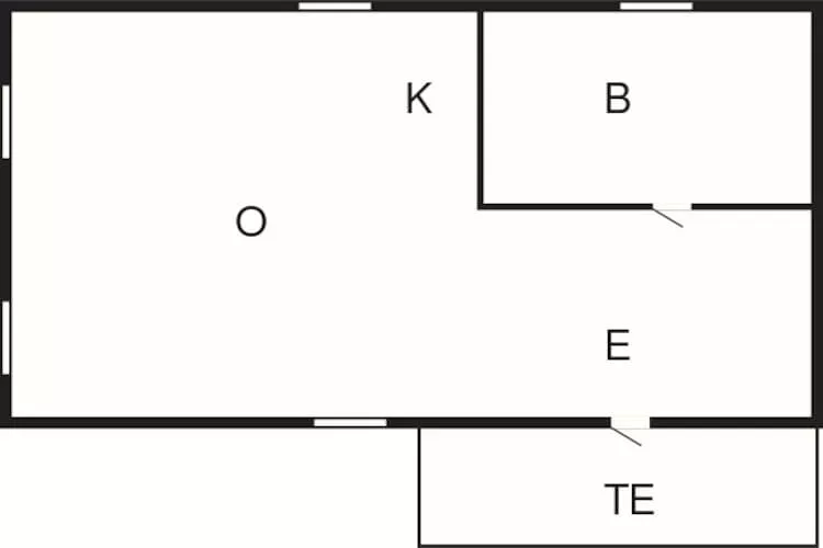 Maison de vacances pour 2 a RIMFORSA-Plan