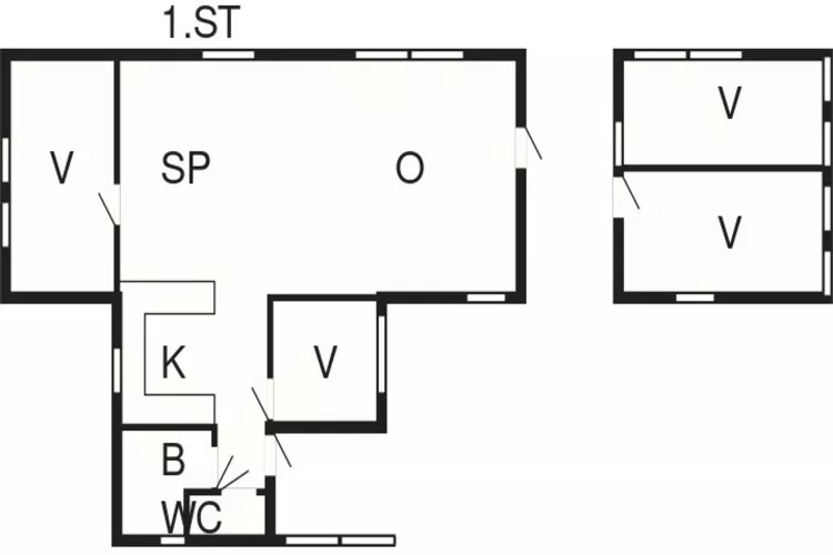 Refuge cotier serein a Vesteroy-By Traum-Plan