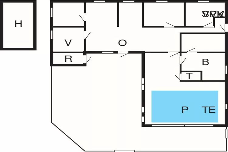 Luxury Cottage with Pool and Sauna-By Traum-Floor plan