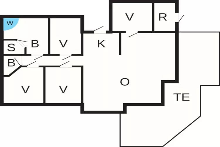 8 Personen Ferienhaus in Væggerløse-Grundriss
