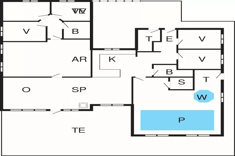 Maison de vacances pour 14 a Juelsminde-Plan