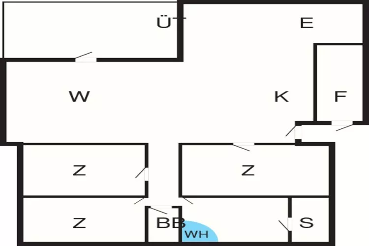 6 person holiday home in Brovst-Floor plan