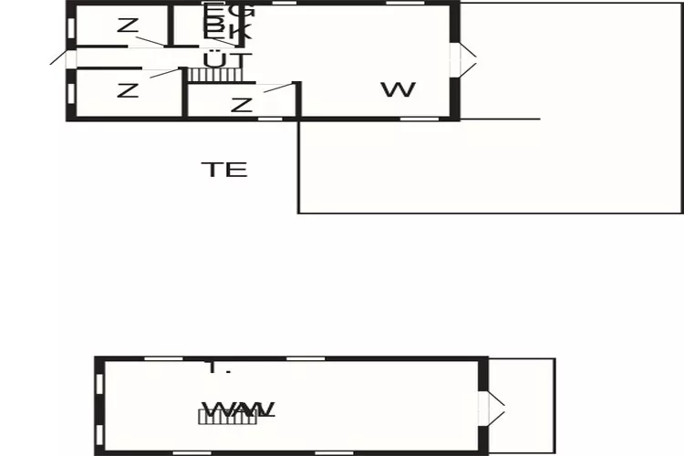 Maison de vacances pour 6 a Thyholm-Plan