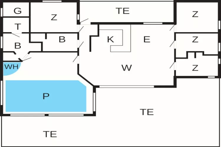 8 Personen Ferienhaus in Løkken-Grundriss