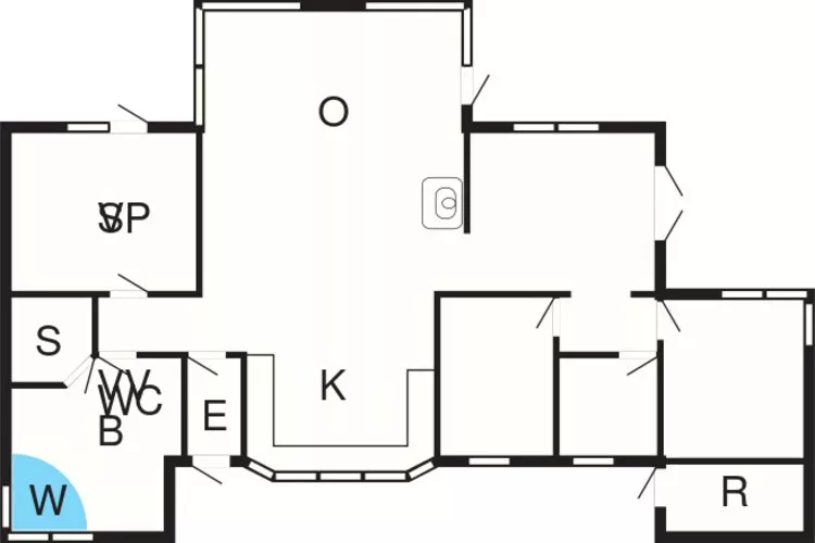 6 Personen Ferienhaus in Hirtshals-Grundriss