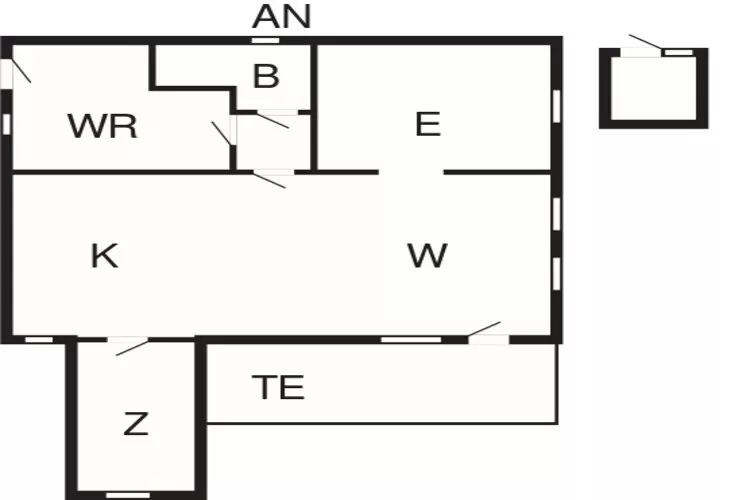 6 Personen Ferienhaus in Føllenslev-Grundriss