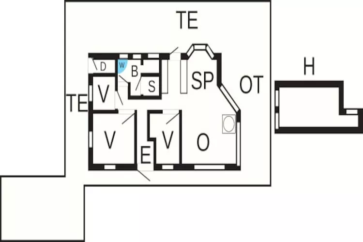 8 person holiday home in Ulfborg-Floor plan