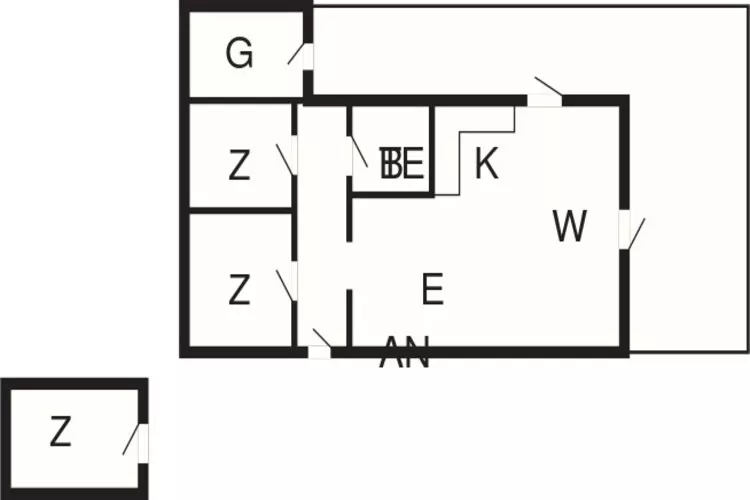 Moderne Cottage-Oase in Arrild-Grundriss