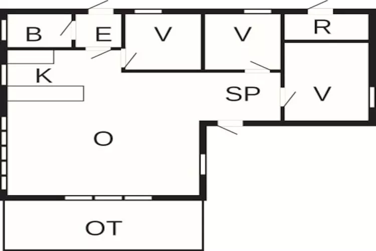 6 Personen Ferienhaus in Ebeltoft-Grundriss