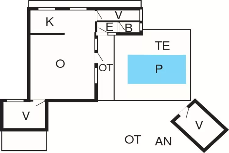 6 person holiday home in Nexø-Floor plan