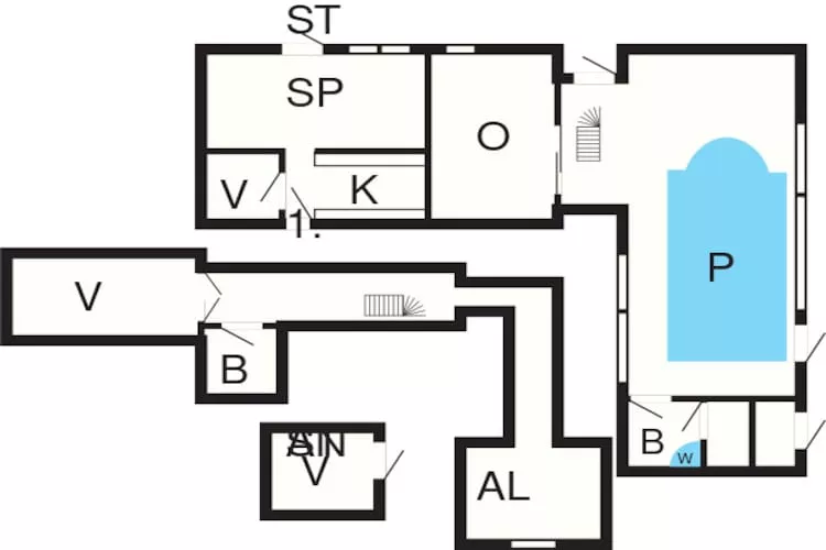 8 person holiday home in Hals-Floor plan