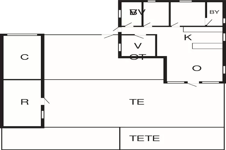 6 Personen Ferienhaus in Brovst-Grundriss
