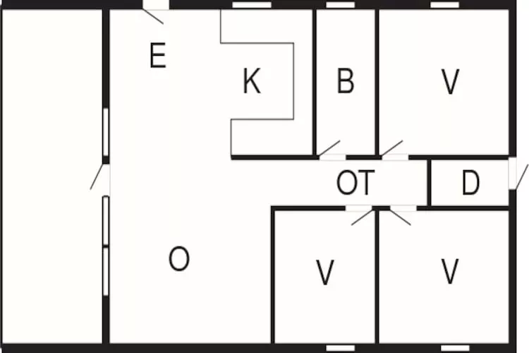6 Personen Ferienhaus in Ans By-Grundriss