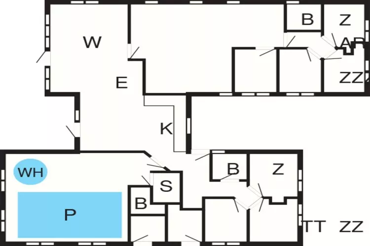 Maison de vacances pour 18 a Væggerløse-Plan