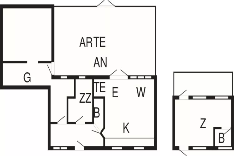 Maison de vacances pour 8 a Strøby-Plan