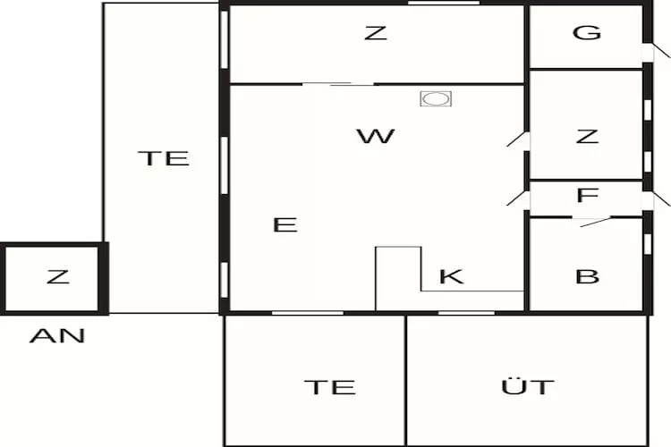 6 person holiday home in Rude-Floor plan