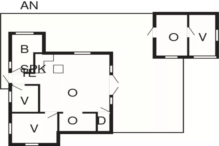 6 person holiday home in Jerup-Floor plan