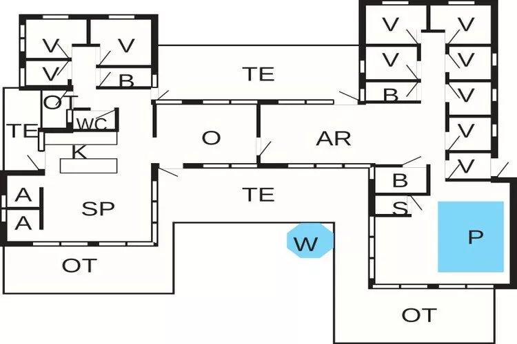 22 person holiday home in Væggerløse-Floor plan