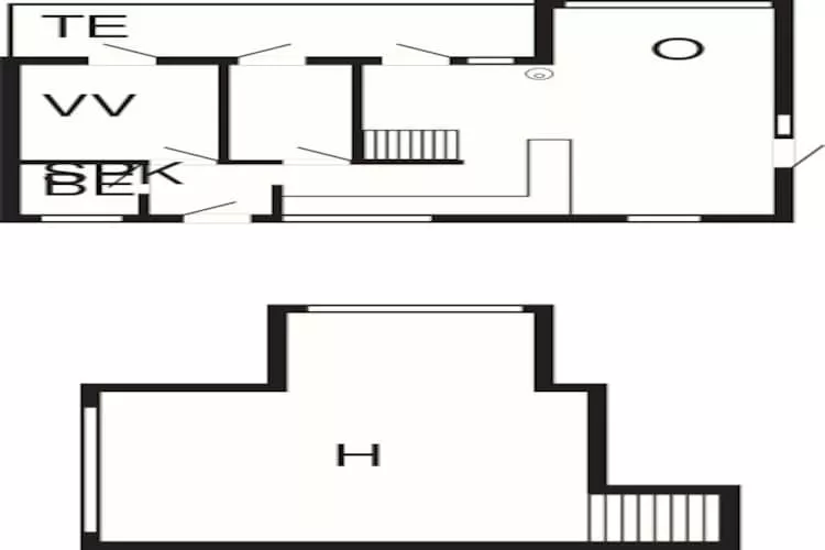 6 person holiday home in Roslev-Floor plan